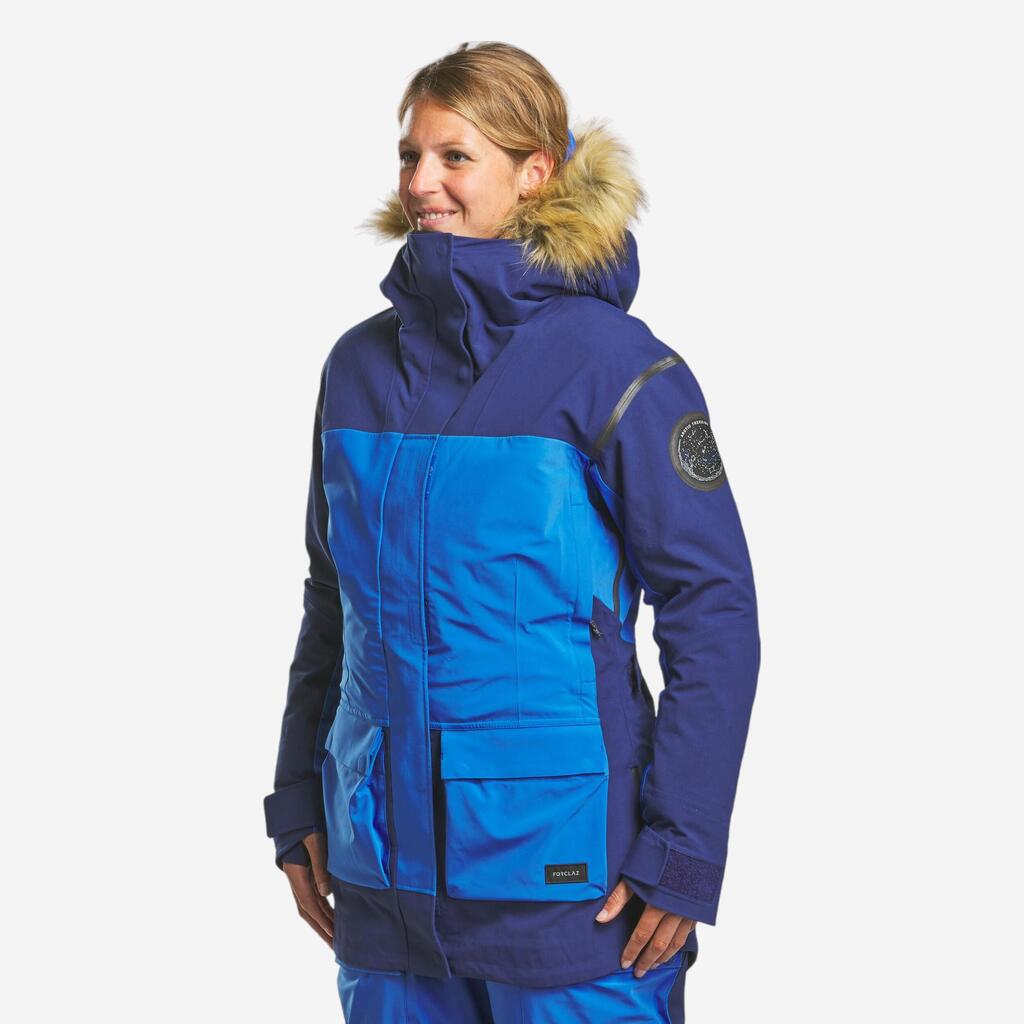 PARKA ZA TREKING 3 U 1 ARCTIC 900 TOPLA VODOOTPORNA PRILAGODLJIVA ŽENSKA PLAVA