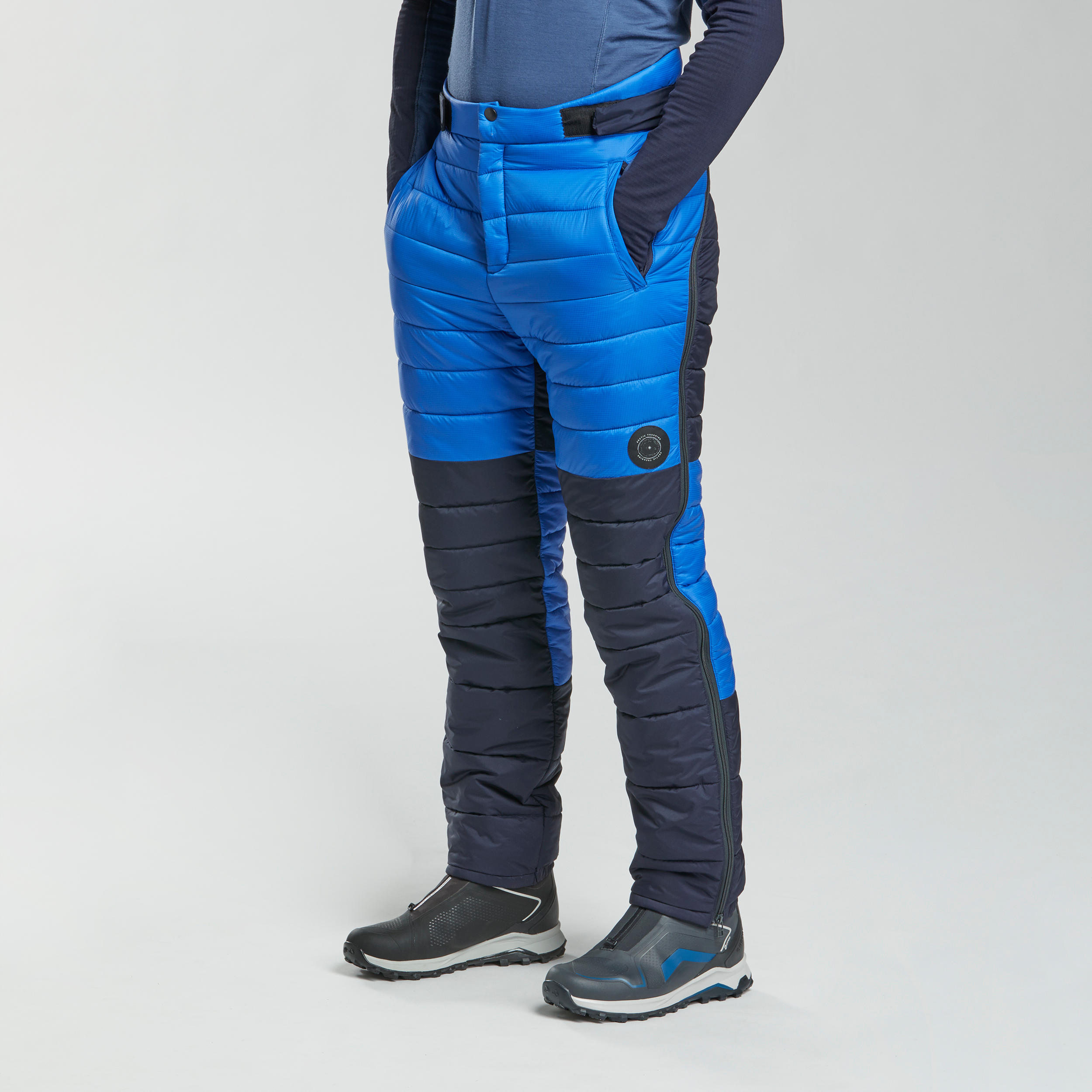 Decathlon official soft shell pants men's outdoor winter and spring rock  climbing warm windproof pants waterproof
