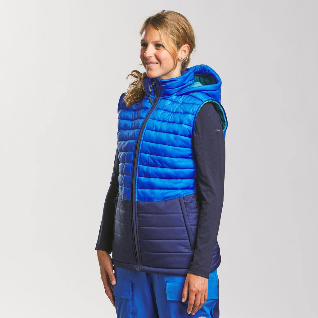 PARKA ZA TREKING 3 U 1 ARCTIC 900 TOPLA VODOOTPORNA PRILAGODLJIVA ŽENSKA PLAVA