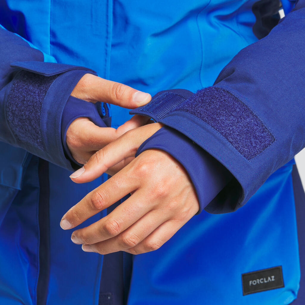 PARKA ZA TREKING 3 U 1 ARCTIC 900 TOPLA VODOOTPORNA PRILAGODLJIVA ŽENSKA PLAVA