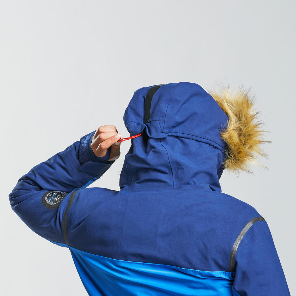 PARKA ZA TREKING 3 U 1 ARCTIC 900 TOPLA VODOOTPORNA PRILAGODLJIVA ŽENSKA PLAVA