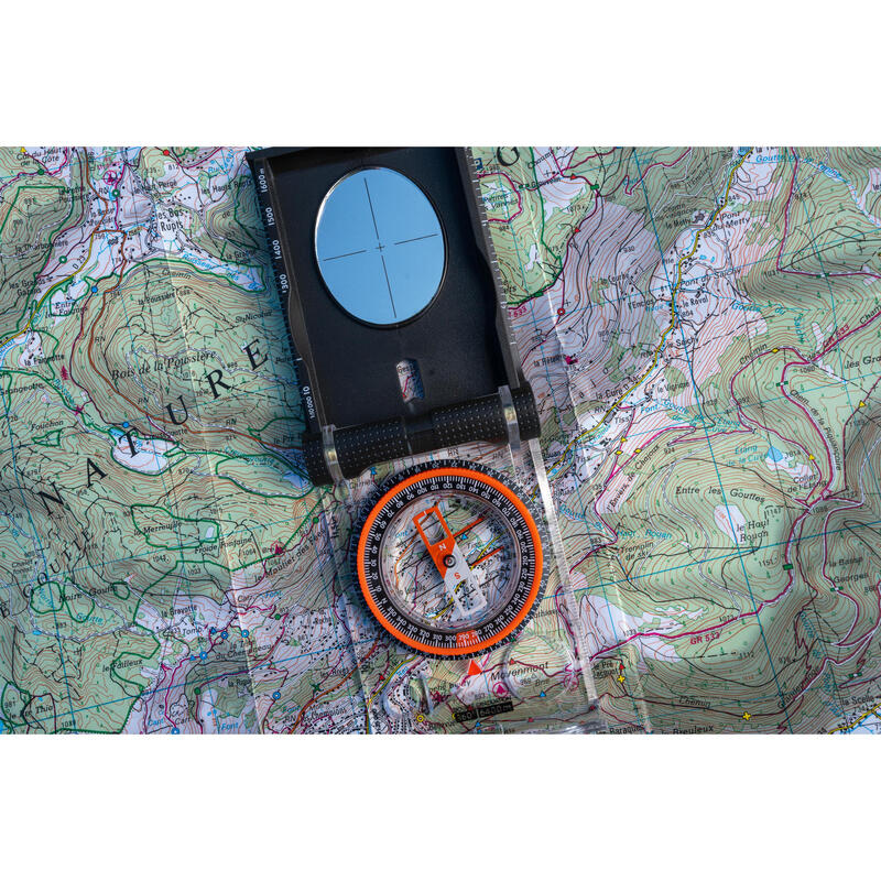 Peilkompass mit Spiegel Grad- und Stricheinteilung Explorer 900