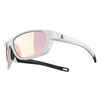 Adult's floating sailing sunglasses with polarised lenses 500 size S - white