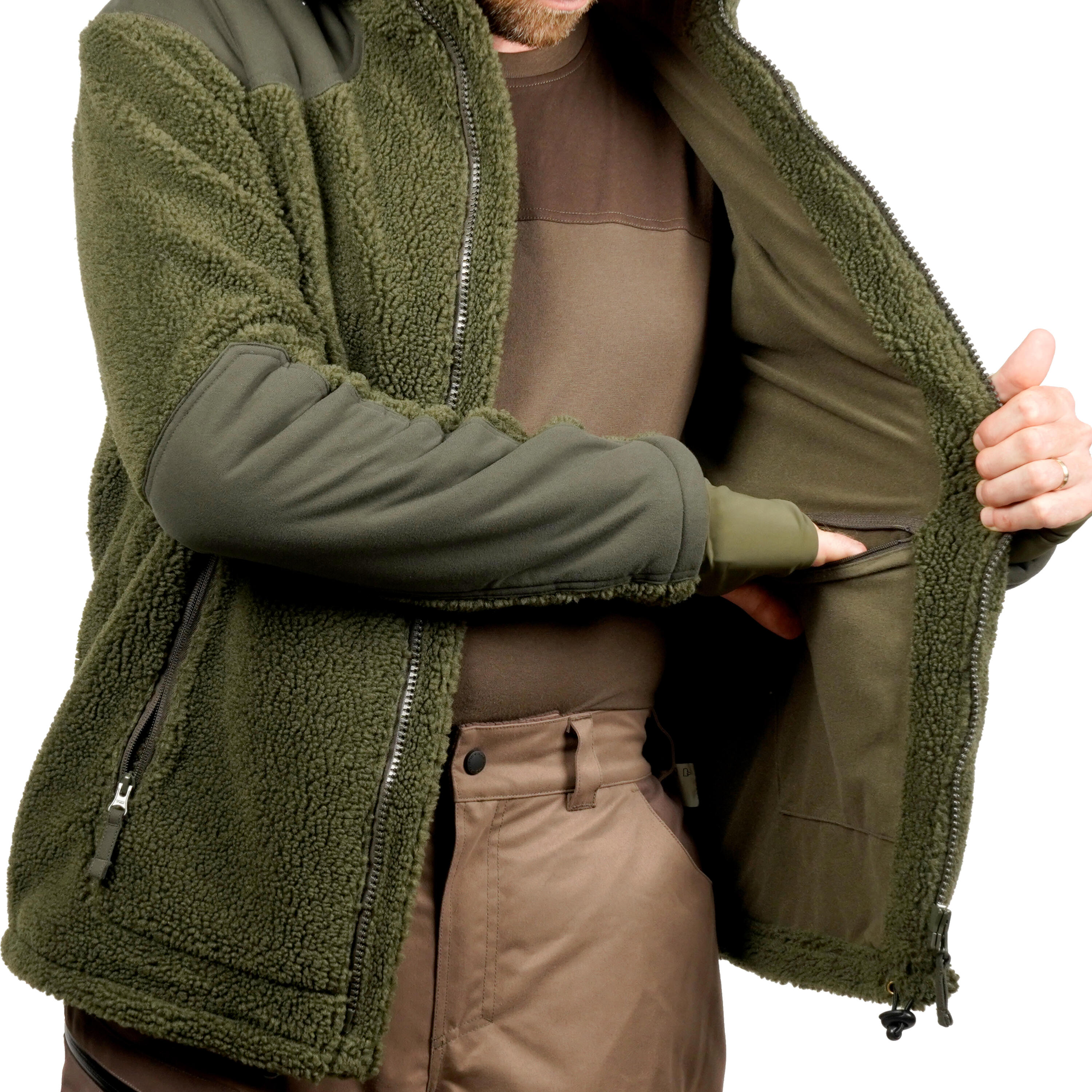 WARM SHERPA HUNTING FLEECE 900 GREEN 6/7