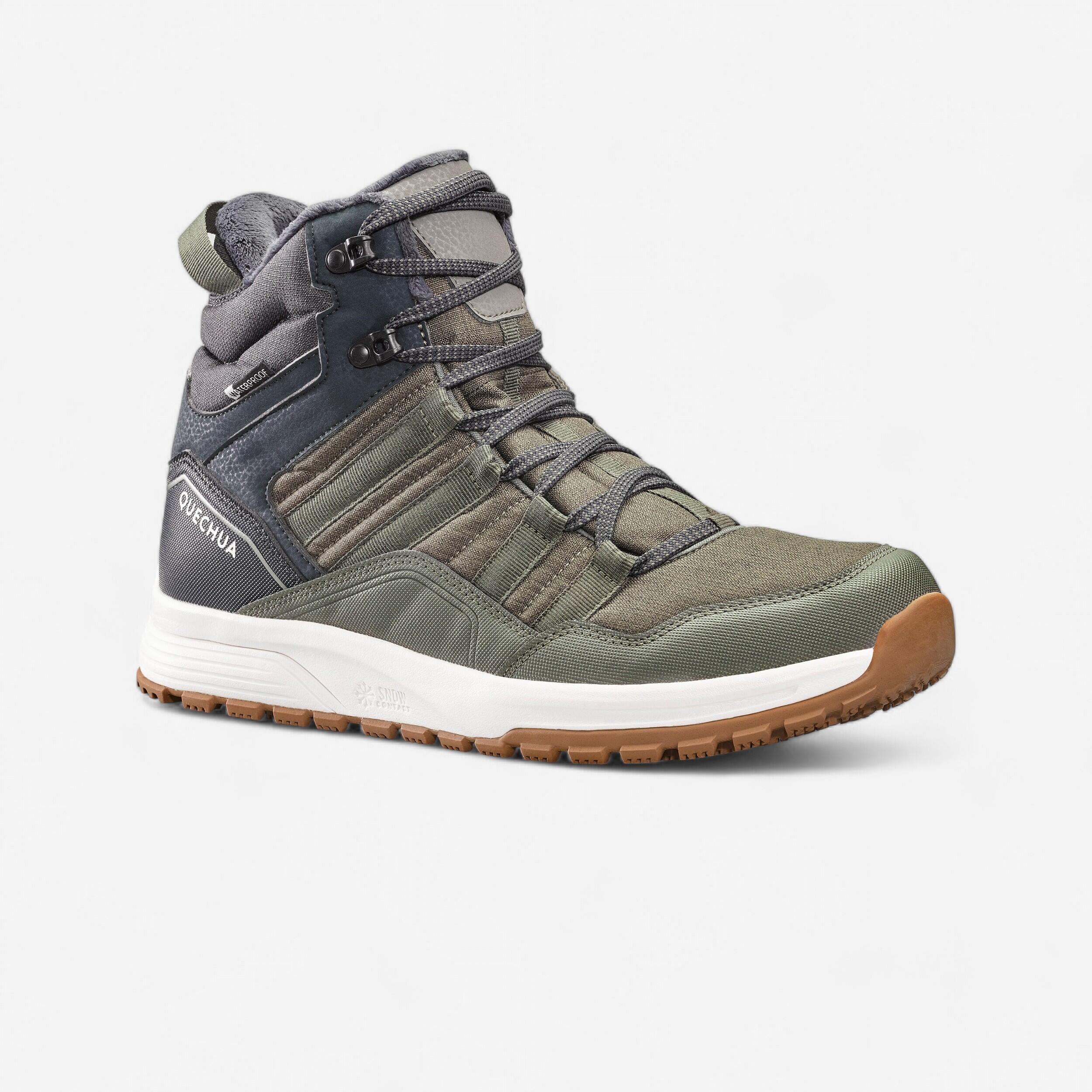 QUECHUA Men’s warm and waterproof hiking boots - SH500 MID