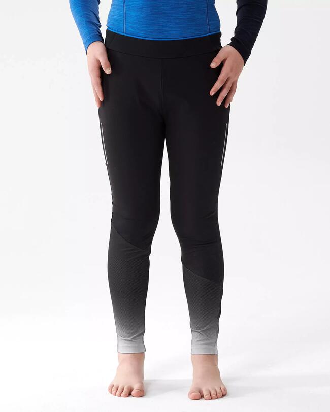 Legging de ski de fond enfant XC S Tight 500 - Noir