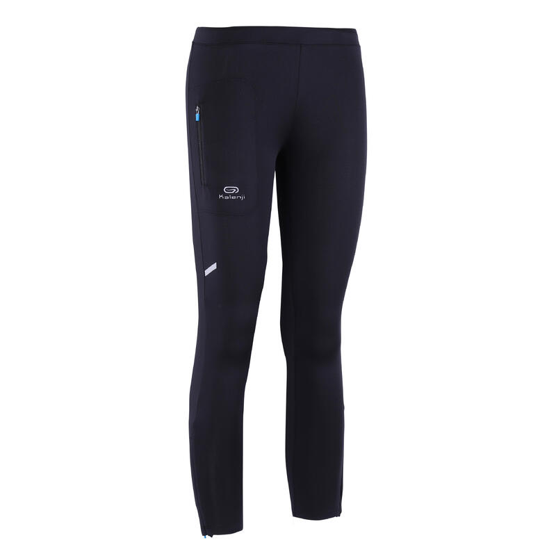 Pantaloni running bambino KIPRUN WARM+ neri