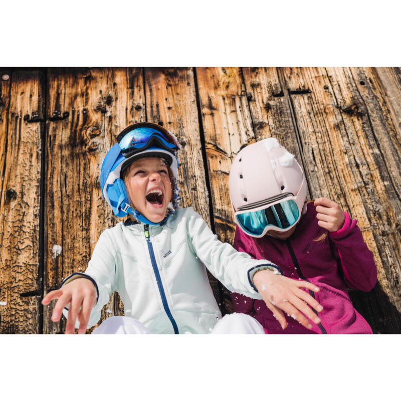 Chaqueta térmica de esquí y nieve Niños Wedze SKI-P Pull 900 azul