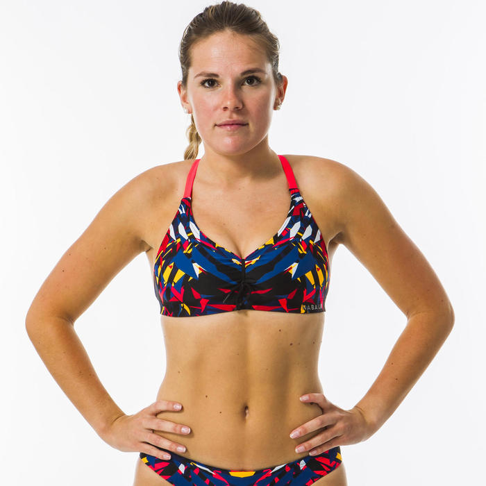 Brassiere De Natation Femme Ultra Resistante Au Chlore Jana Gani Bleu Nabaiji Decathlon