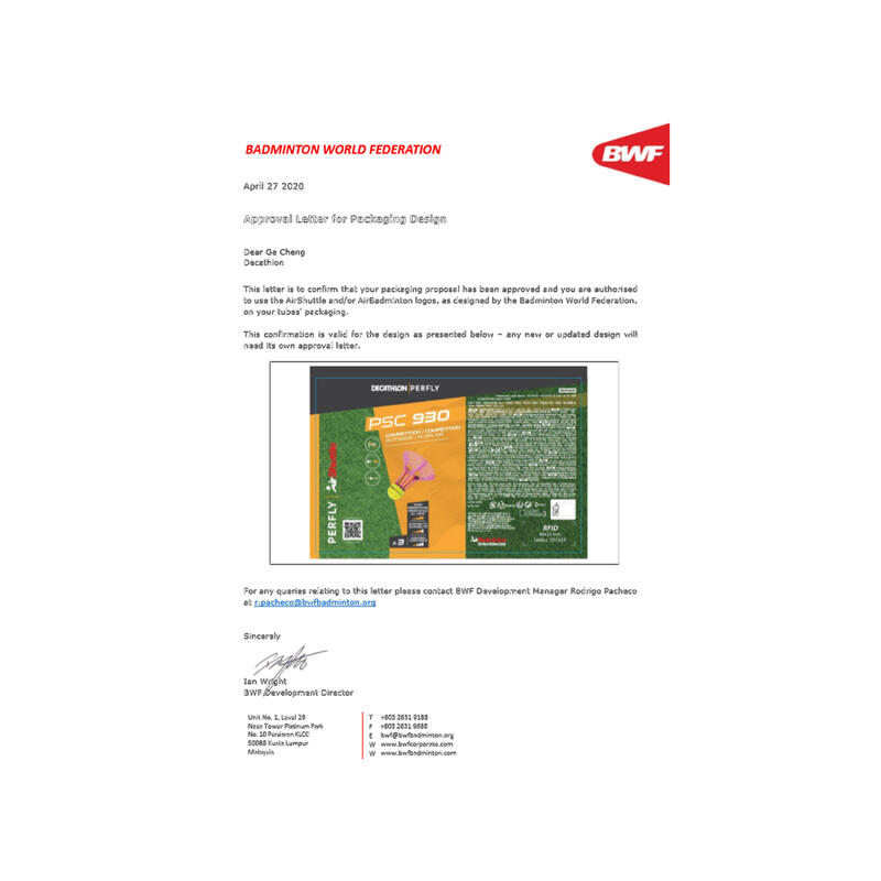 AirShuttles voor AirBadminton PSC 930 3 stuks