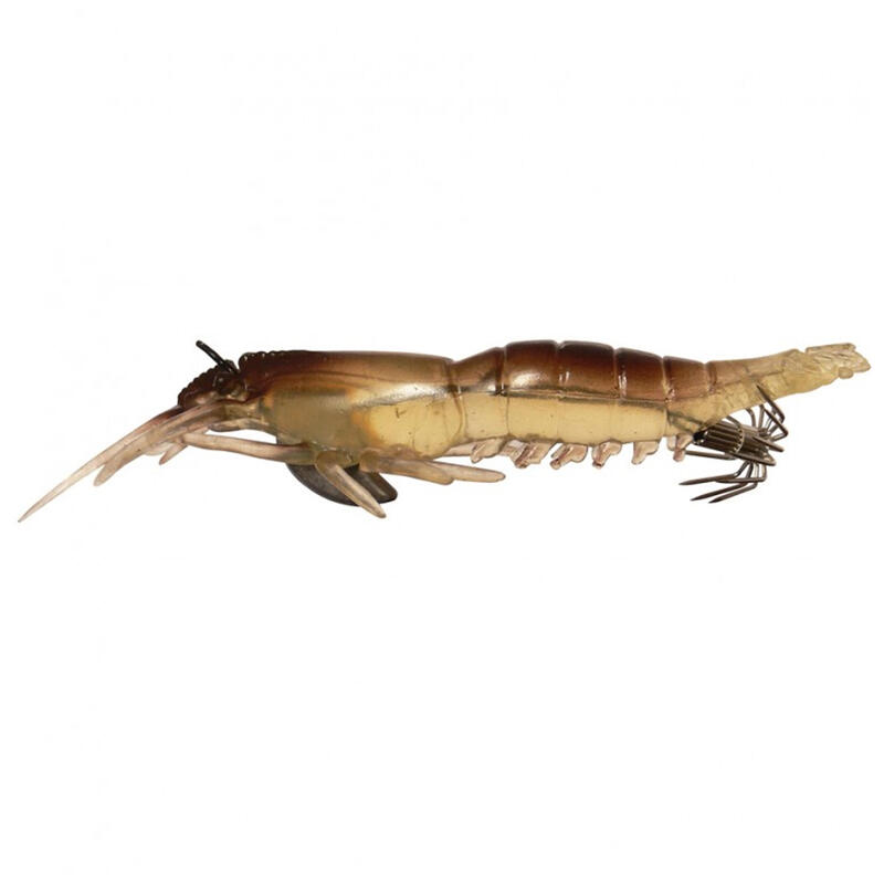 Hybridní nástraha na lov kalmarů a sépií krevetka 8 cm přírodní