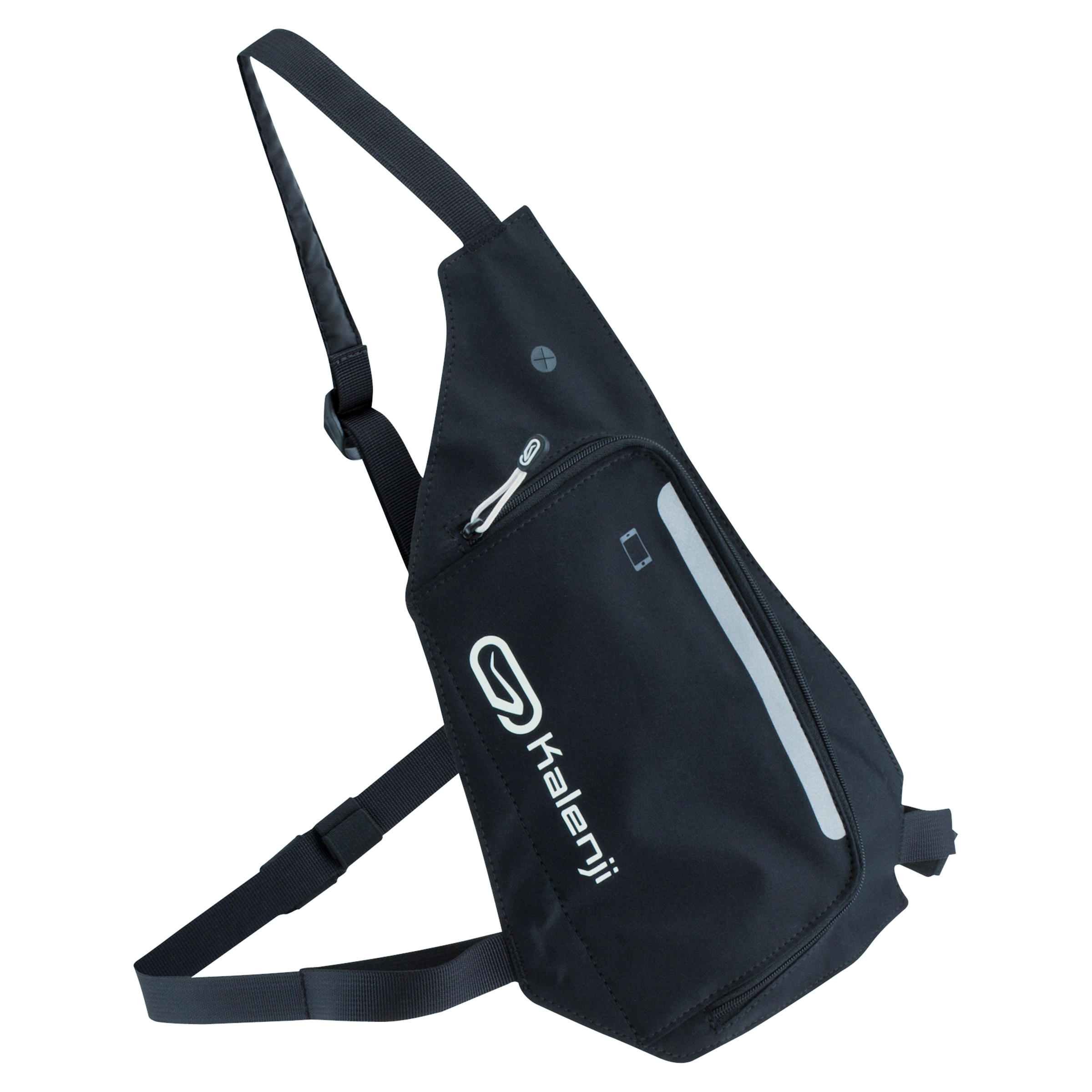 BOLSO DE RUNNING 2 POSICIONES NEGRO - Decathlon