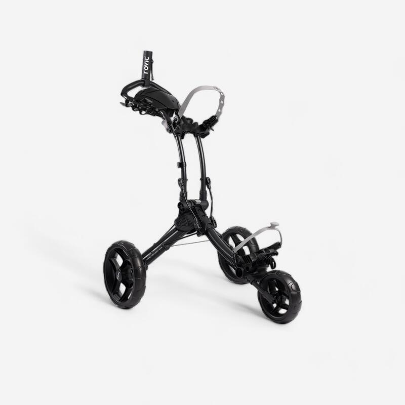 MANUAL GOLF TROLLEY - ROVIC RV1C black CLICGEAR - Decathlon