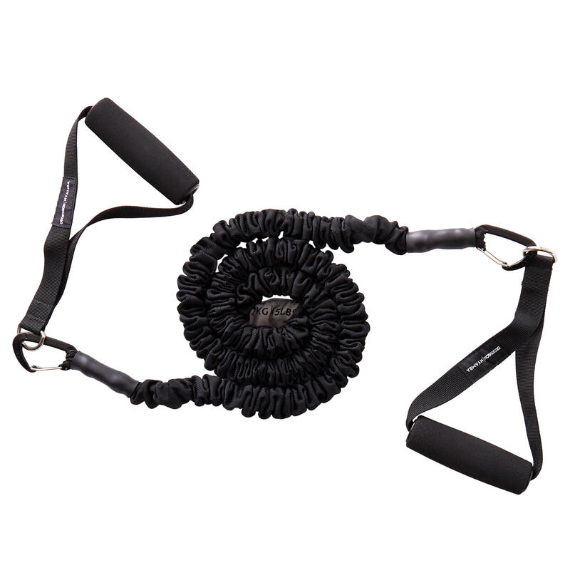Bandă elastică cu mânere TONE TUBE 7,5kg/15 Lbs rezistență medie negru