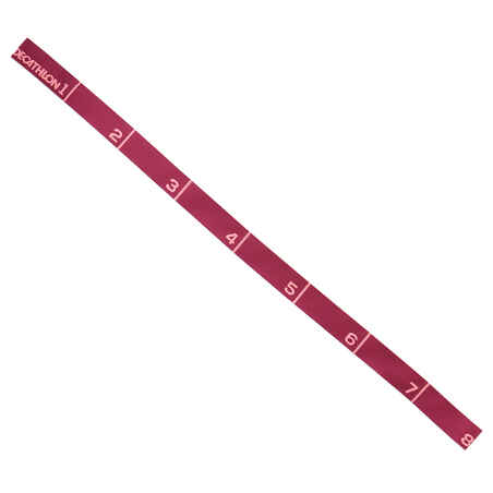 Elastic Fabric Fitness Resistance Band 10kg - Burgundy