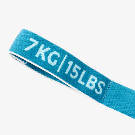 Fitness Fabric Low Resistance Band (15 lb/7 kg) - Turquoise