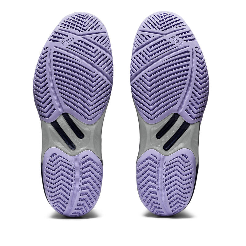 Chaussures de volley-ball Sky Elite Asics pour femme violettes et bleues