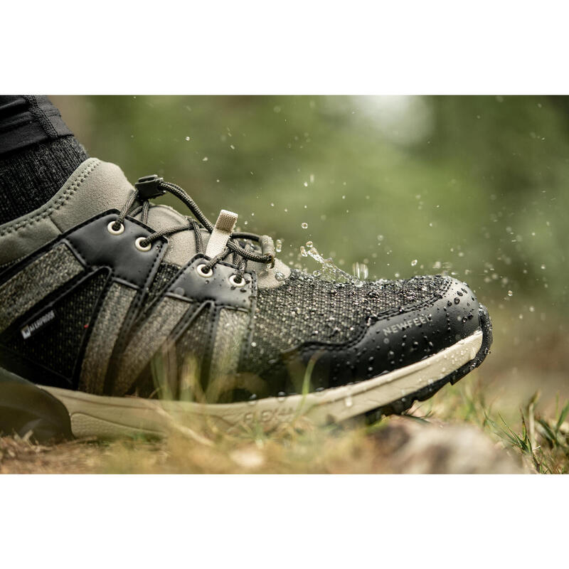 Waterdichte schoenen voor nordic walking NW 580 kaki