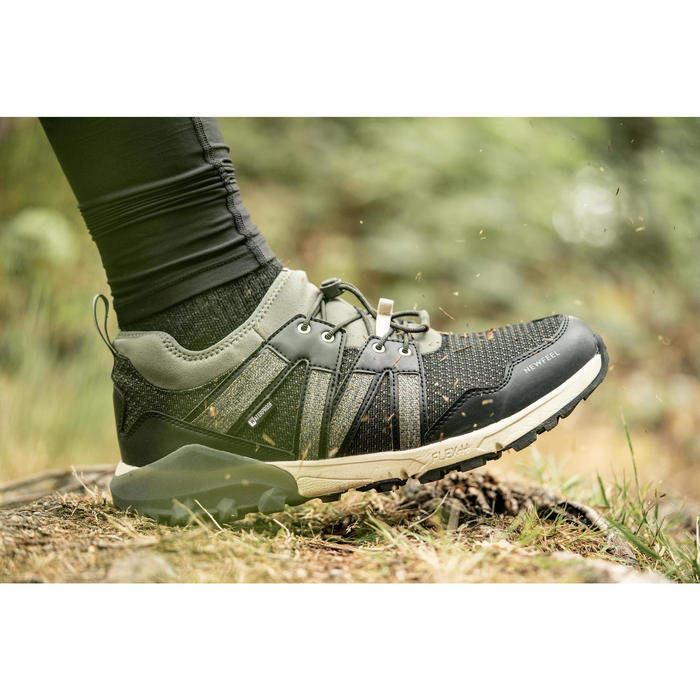 Chaussures de marche nordique NW 580 FlexH Kaki Newfeel Decathlon
