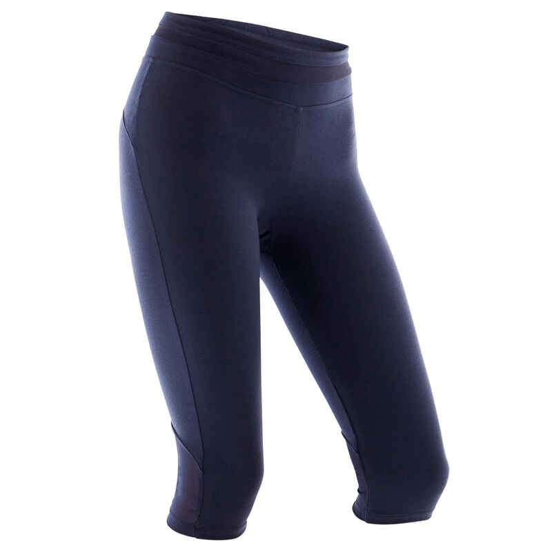 3/4-Hose 520 Slim Gym & Pilates Damen marineblau 3/4-Hose 520 Slim Gym & Pilates Damen marineblau