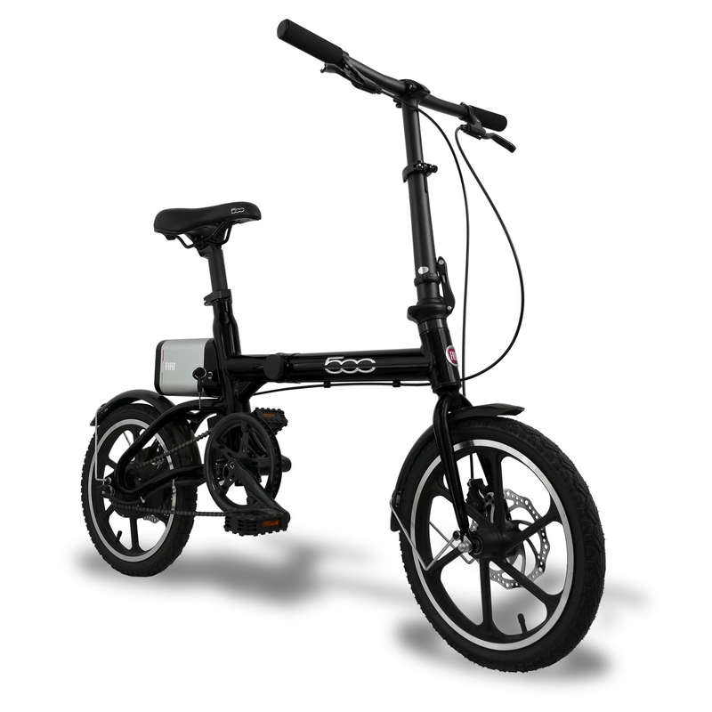 Usate Bici A Tre Ruote Decathlon bici pieghevole elec FIAT nera VIVOBIKE - BICI PIEGHEVOLI Ciclismo