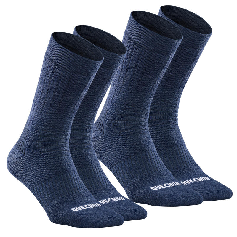 Turistické polovysoké ponožky SH 100 X-Warm 2 páry