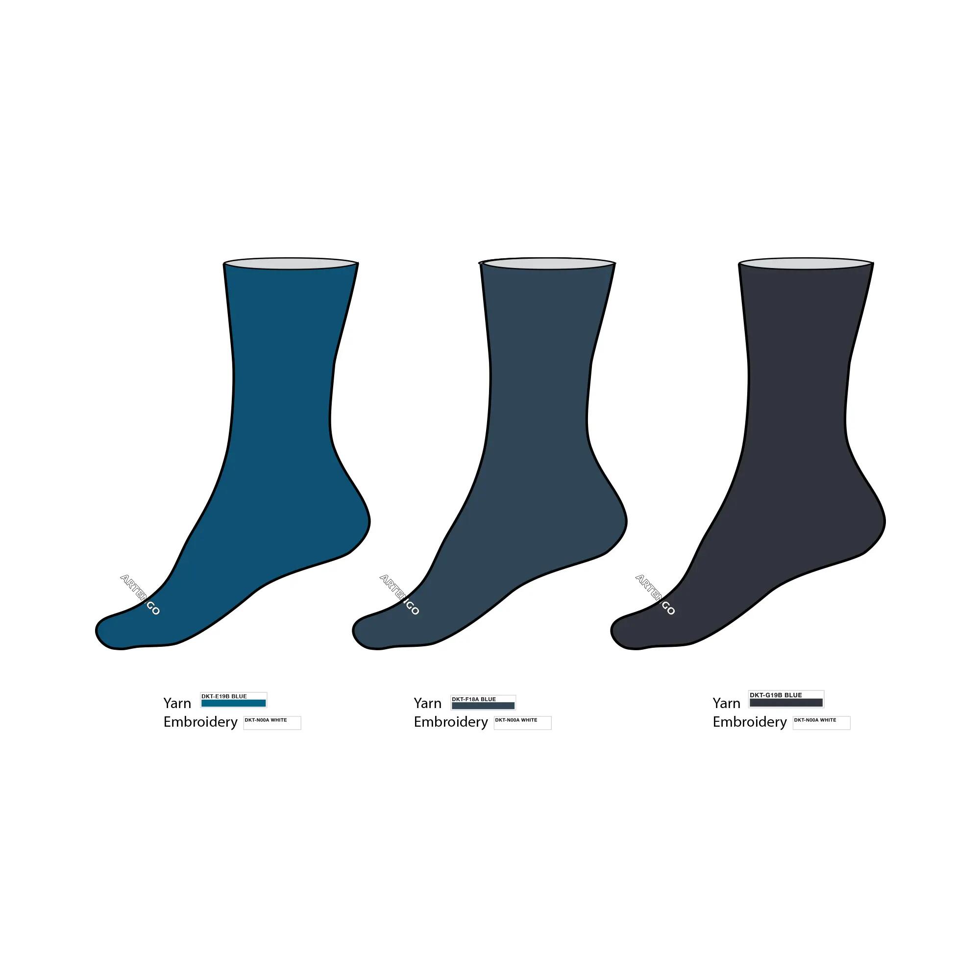 MITJONS LLARGS D'ESPORT RS 160 BLAU NEGRE MARÍ LOT DE 3 PARELLS 14/26