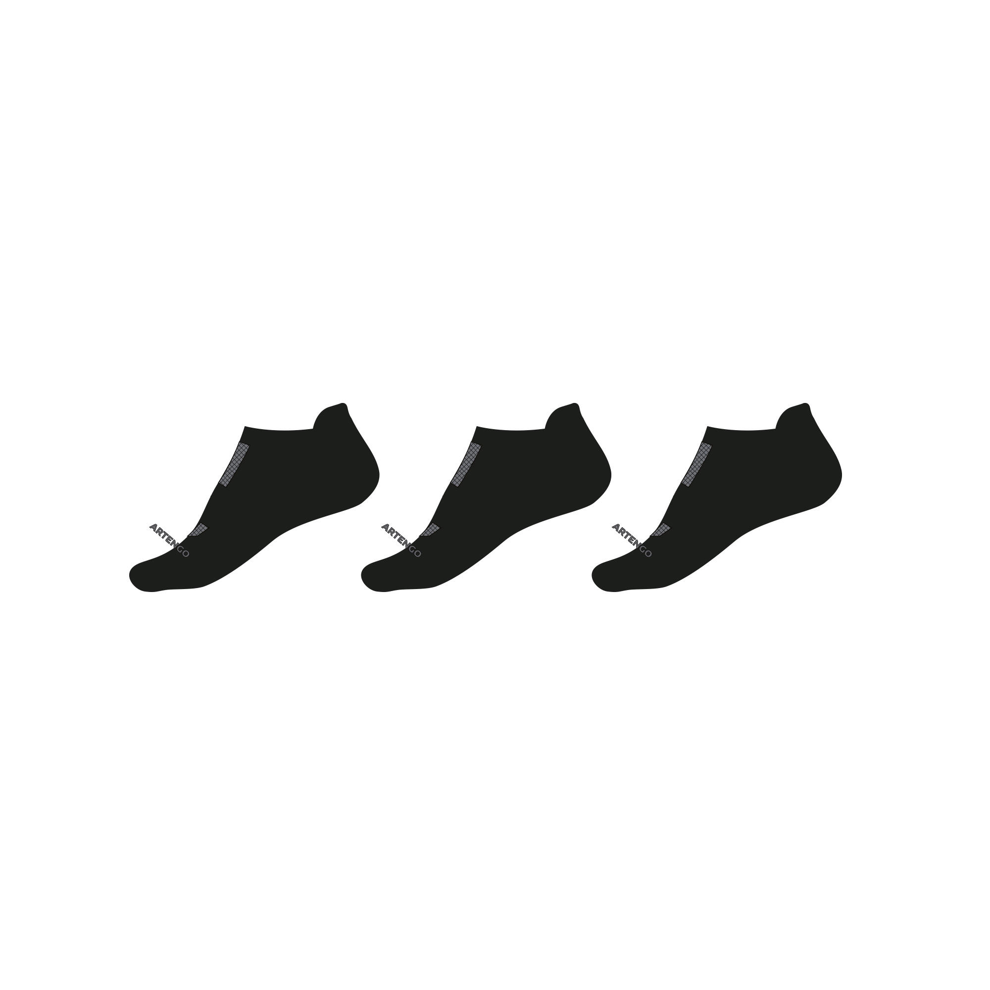 Skarpety sportowe tenis RS500 Lowedge niskie 3 pary 5/6