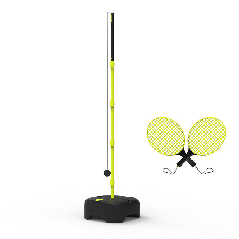Speedball-Set (1 Mast, 2 Schläger und 1 Ball) Turnball schwarz/gelb