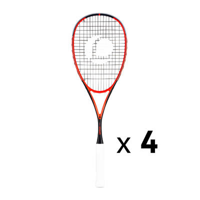 Set met 4 squashrackets sr 960 control voor proshop/club
