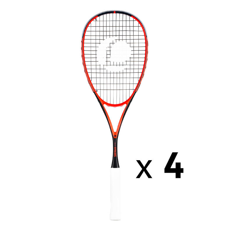 KIT DE 4 RAQUETTES DE SQUASH SR 990 CONTOL POUR PROSHOP / CLUB