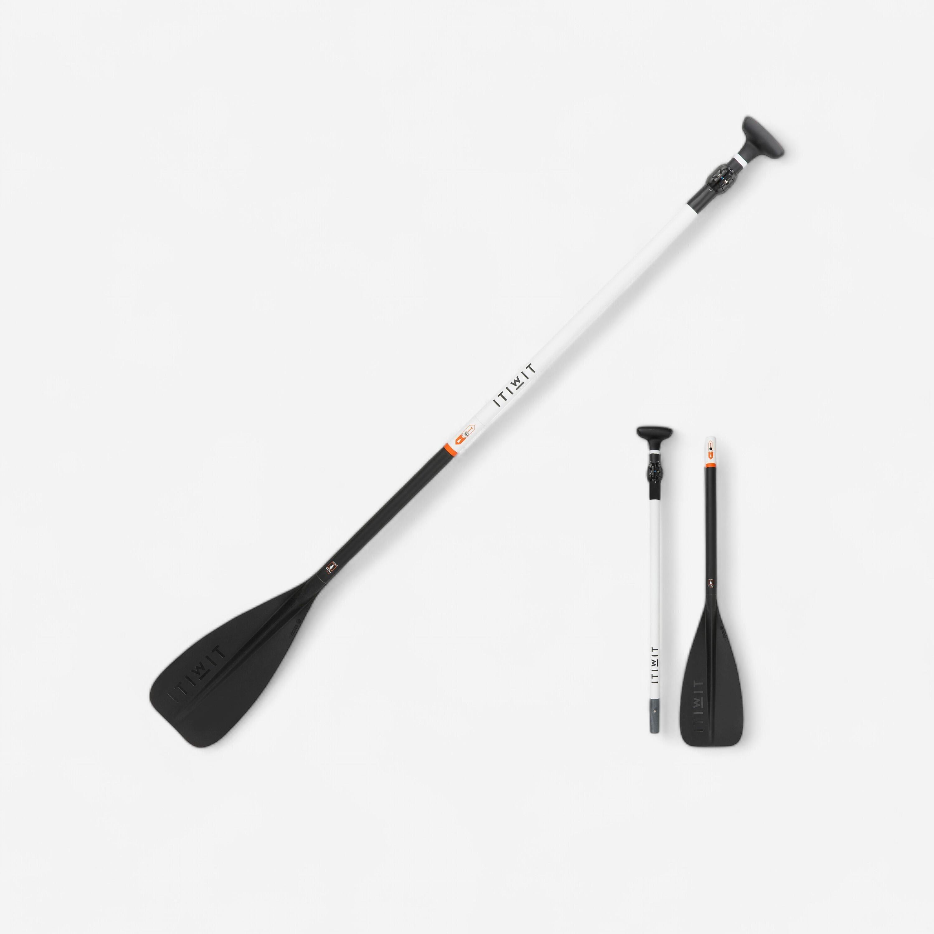 De Beste SUP Peddels van 2024 1 Sup peddel 500 carbon en glasvezel verstelbaar 160-190 cm demonteerbaar M