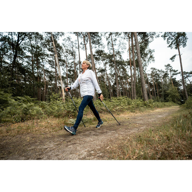 Freizeitschuhe Nordic Walking wasserdicht NW 580 blau