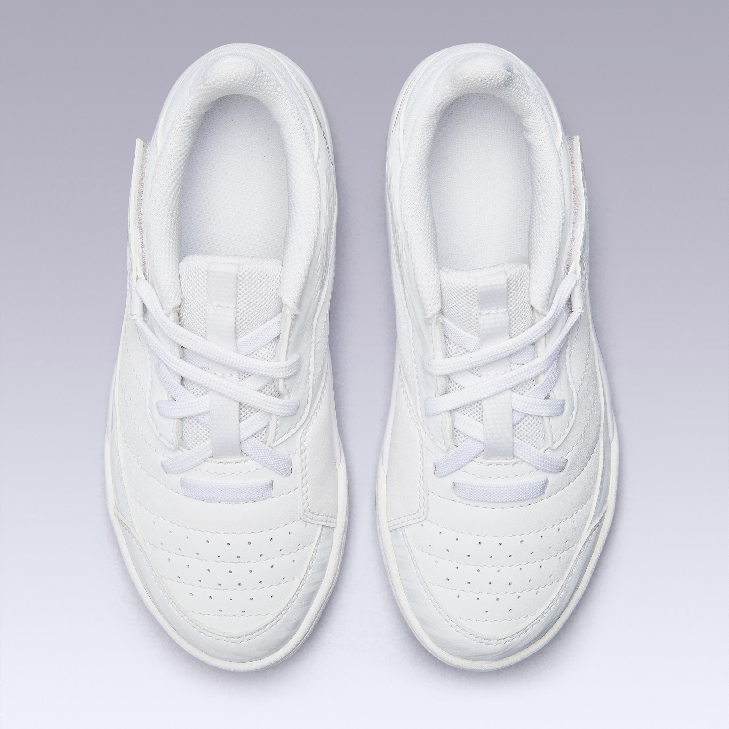 ZAPATOS DE FUTSAL NIÑOS ESKUDO500 BLANCO 8/18