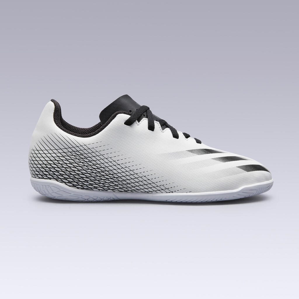 Kids' Futsal Trainers X4 - White/Black