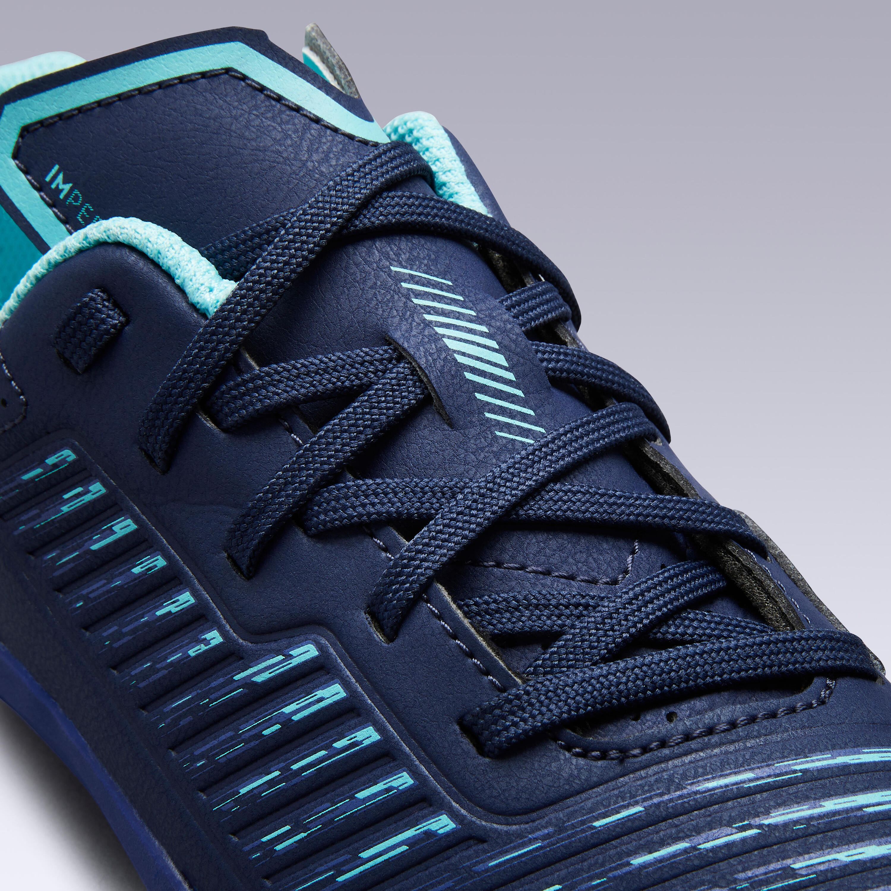 Kids' Futsal Shoes Ginka 500 - Blue/Green 6/10