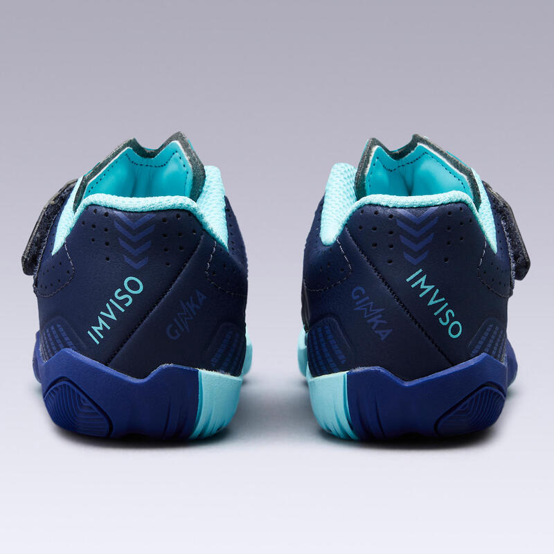 Chaussures de Futsal enfant GINKA 500 bleu vert