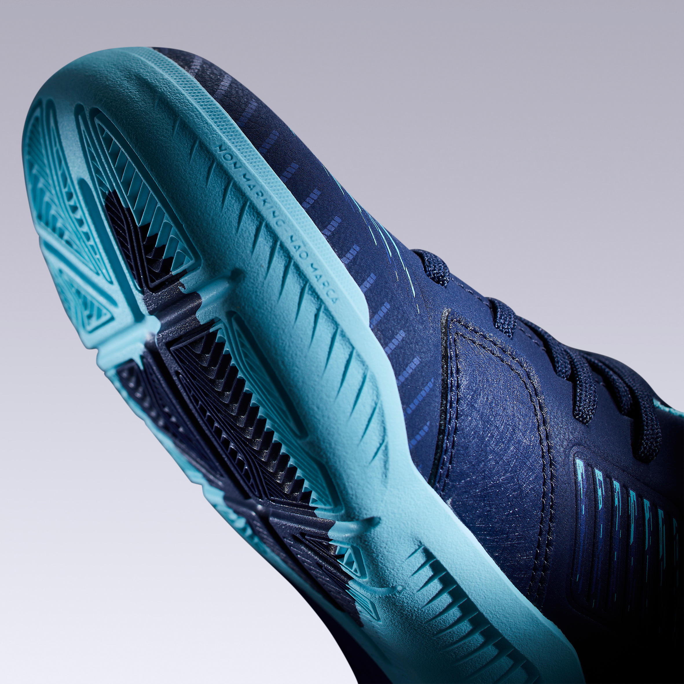 Kids' Futsal Shoes Ginka 500 - Blue/Green 10/10