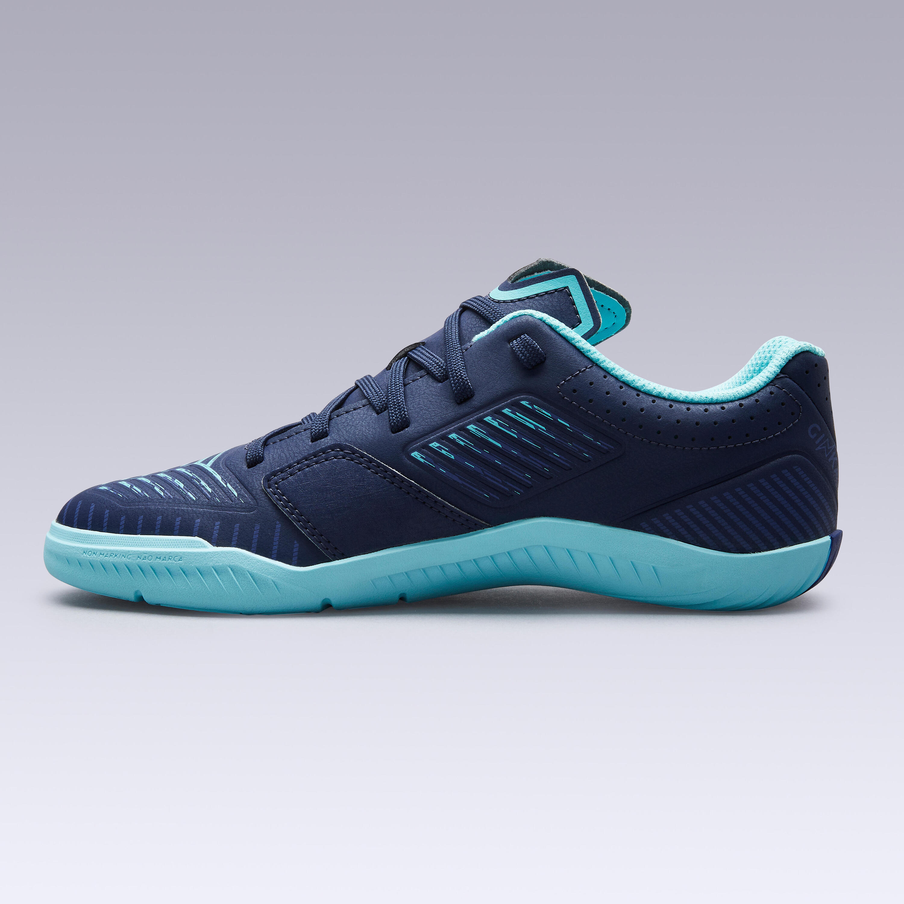 Kids' Futsal Shoes Ginka 500 - Blue/Green 3/10