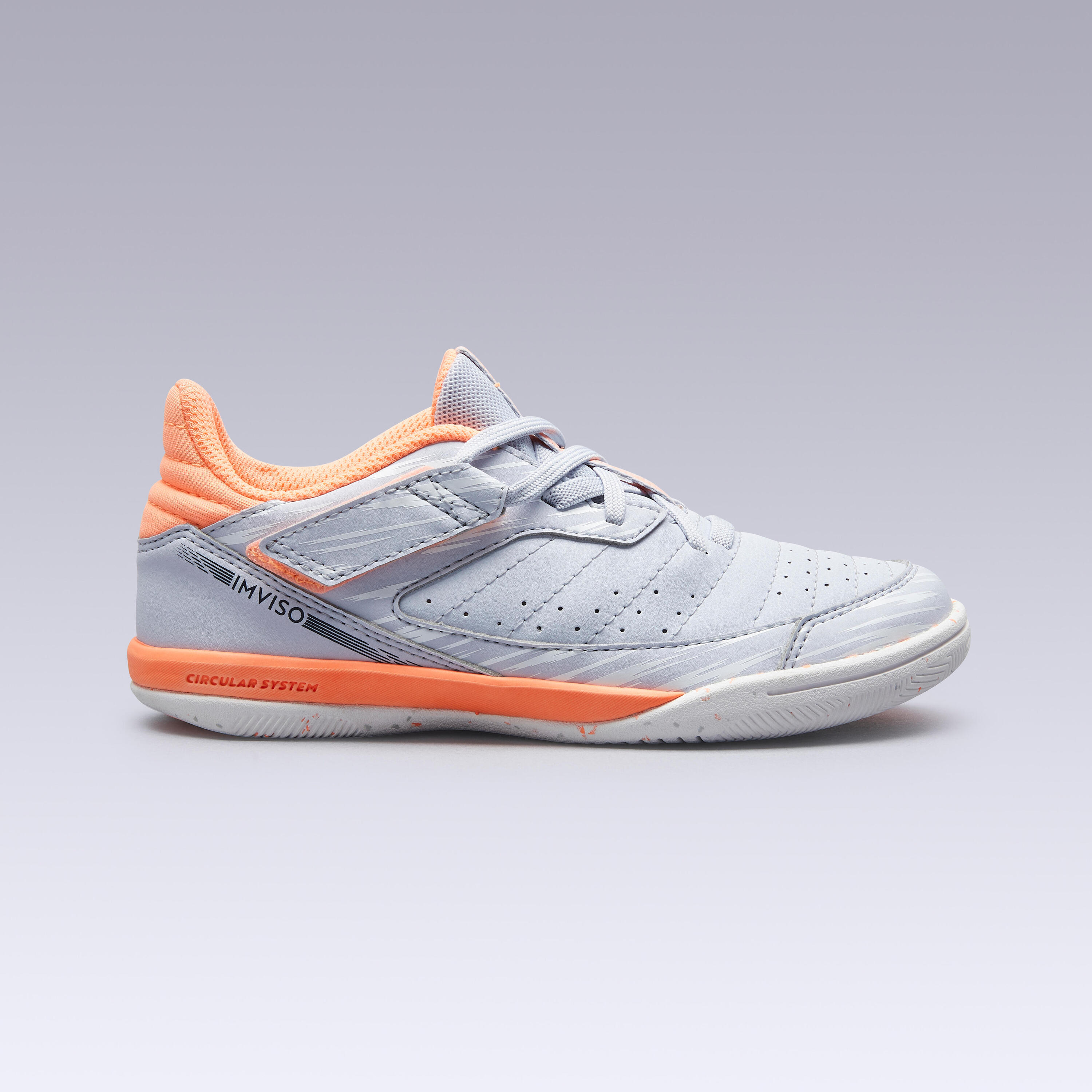 Kids' Futsal Trainers Eskudo 500 - Coral/Pink 5/11