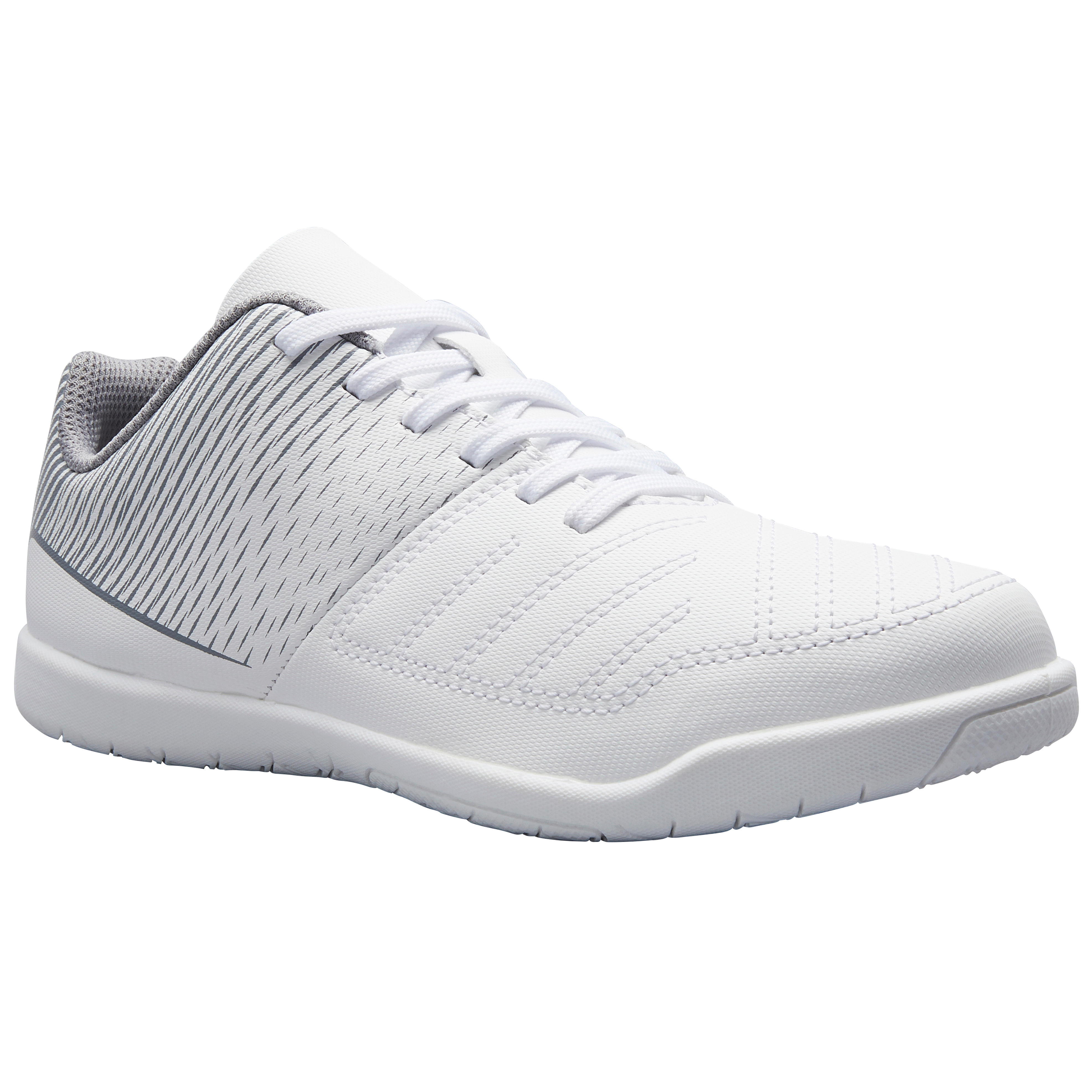 KIPSTA Chaussures De Futsal Enfant 100 Blanc Glacier -