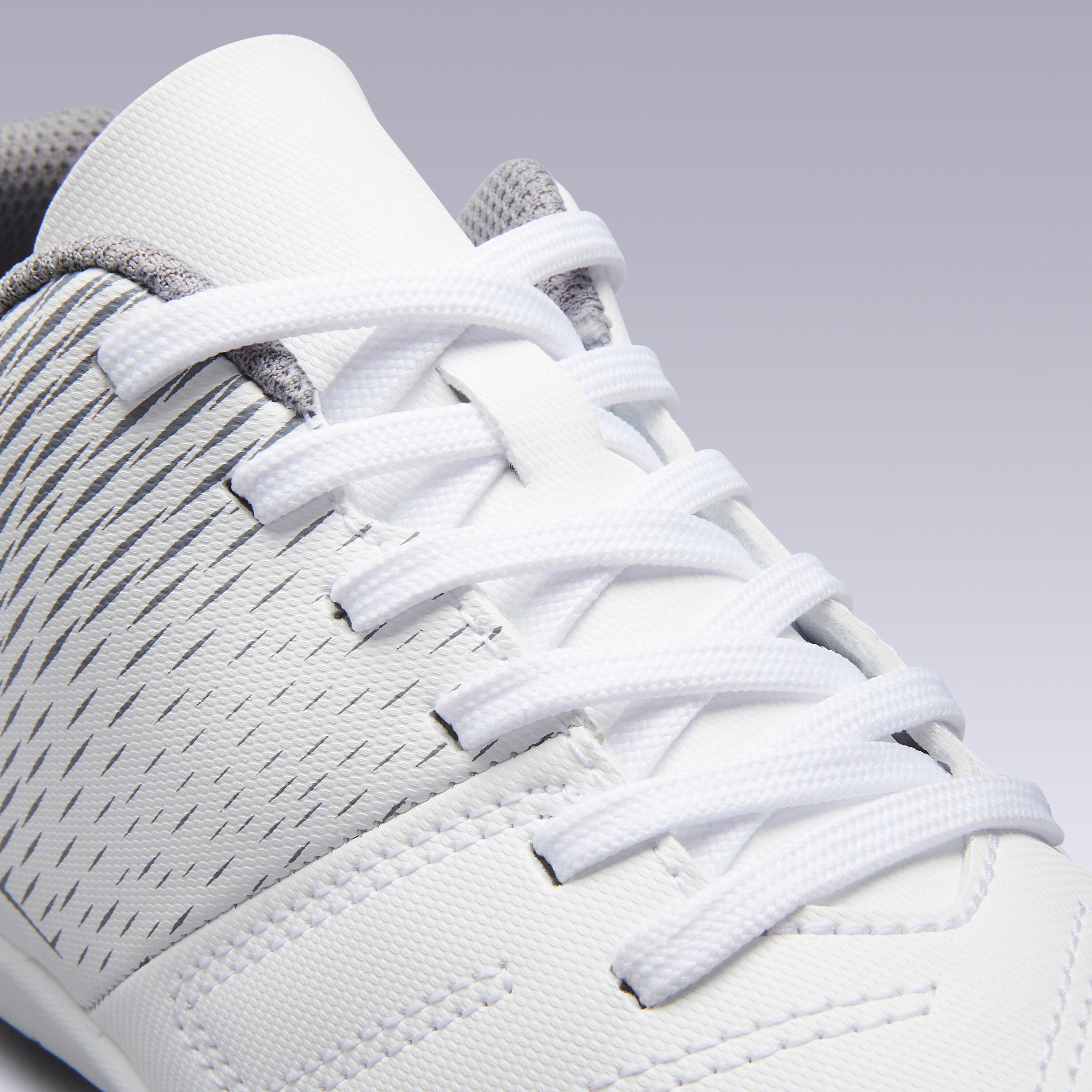 Kids' Futsal Trainers 100 - Ice White 6/7