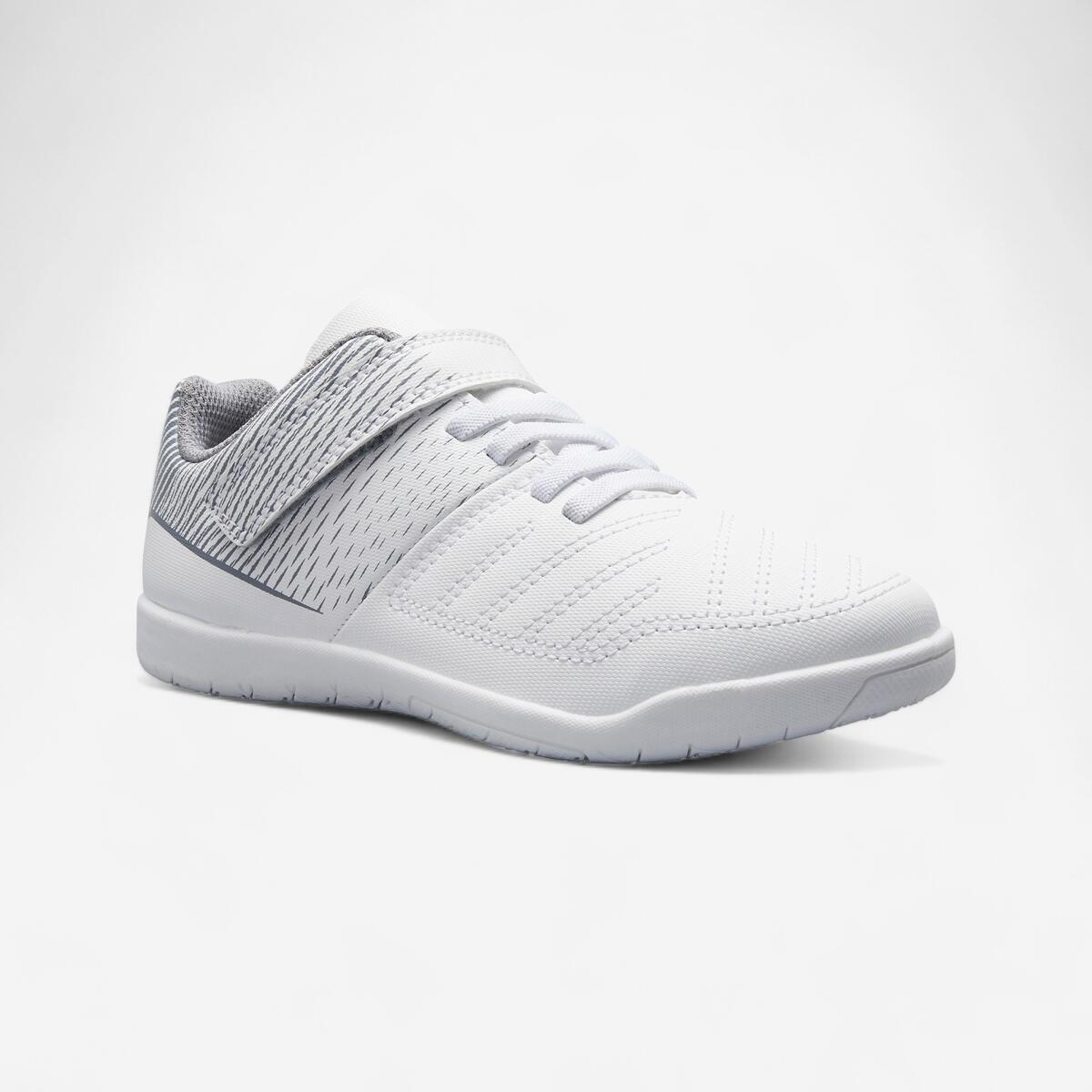 Chaussures de Futsal enfant Futsal 100 blanc glacier