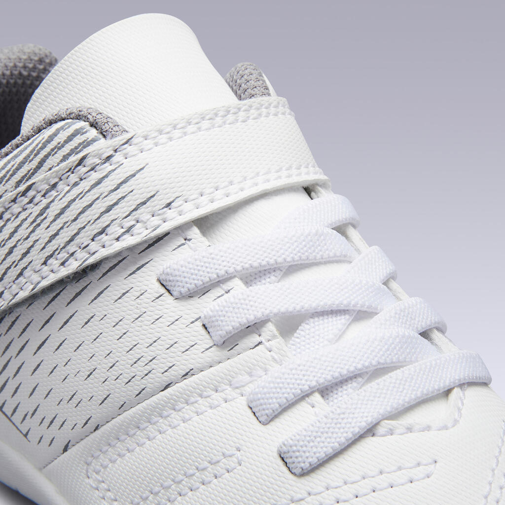 Kids' Futsal Trainers 100 - Ice White