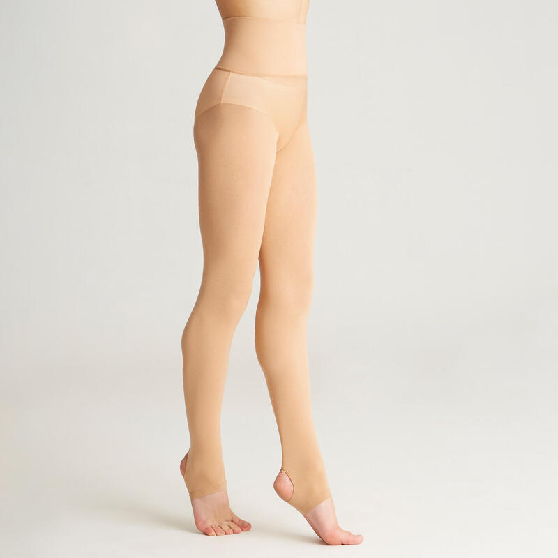 Adult Rhythmic Gymnastics Stirrup Tights - Nude