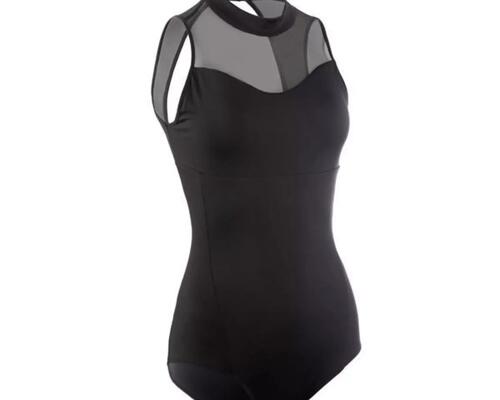 DOMYOS DC LEOTARD W NECK W LEOTARD BLK AW20 SS21