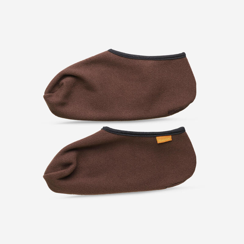 Fleece Boot Liners Brown Decathlon