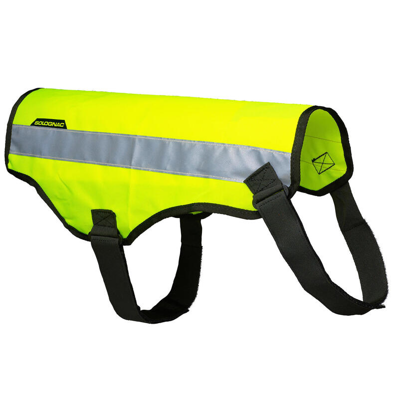 Chaleco Perro Caza Solognac 100 Amarillo Fluo