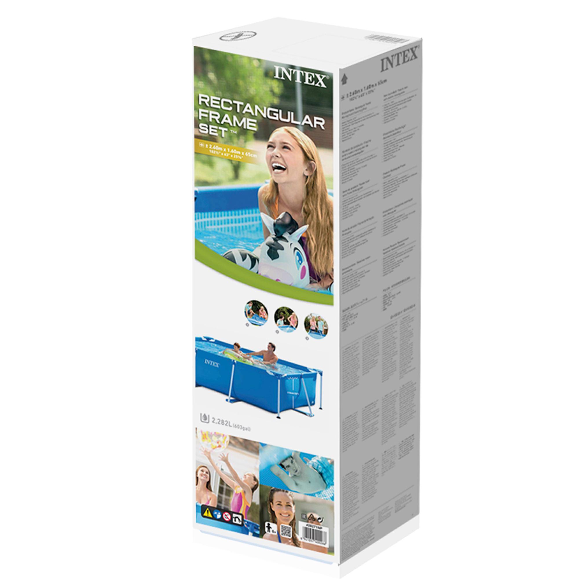 Piscina desmontable rectangular familiar Intex 260x160x65cm 2282l - CD 4/5
