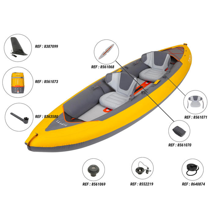 X100+ INFLATABLE HIGHPRESSURE DROPSTITCH FLOOR 2PERSON TOURING KAYAK